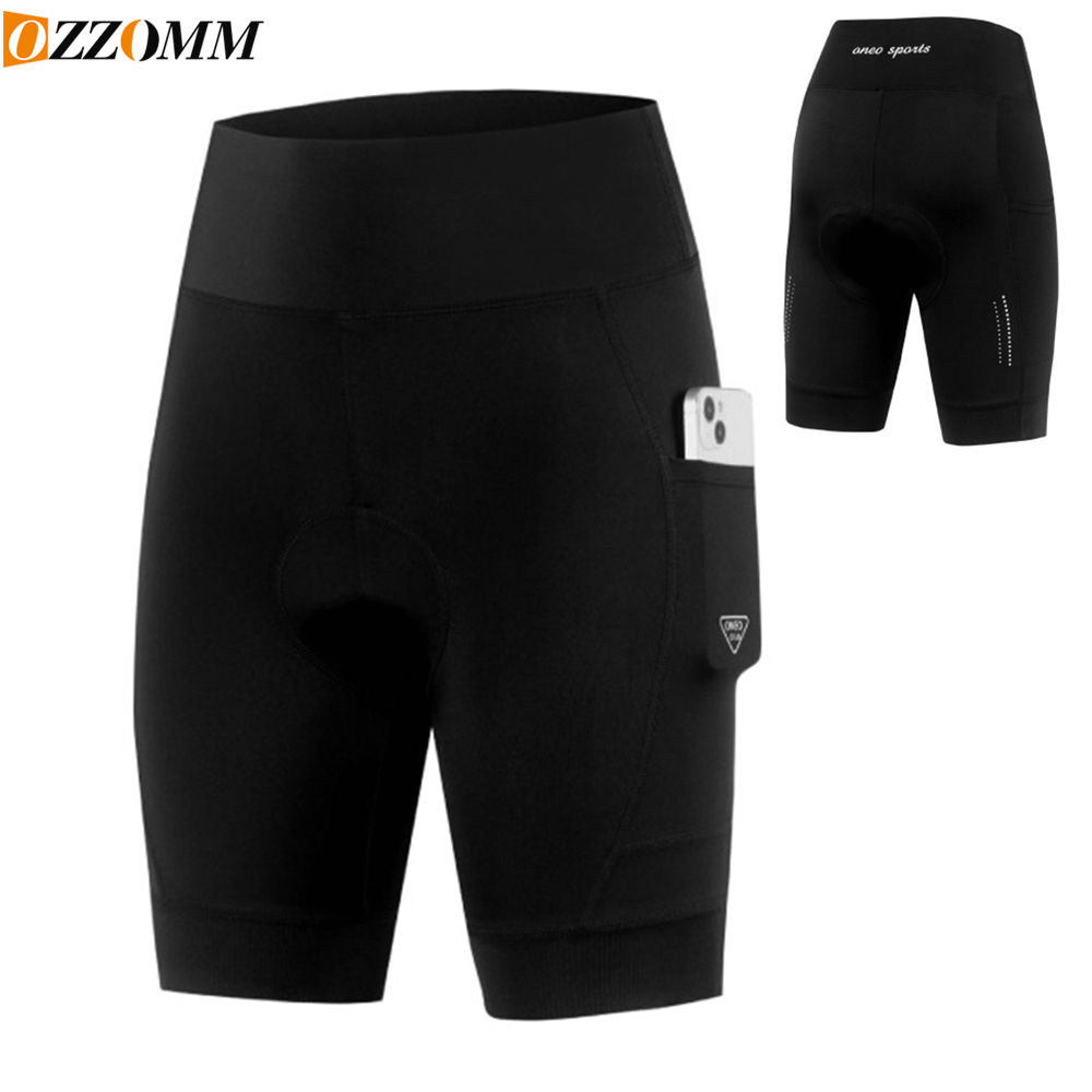 Cycling Shorts For Commute - OZZOMM, 1 stuk, damesfietsbroek met 4D-vulling