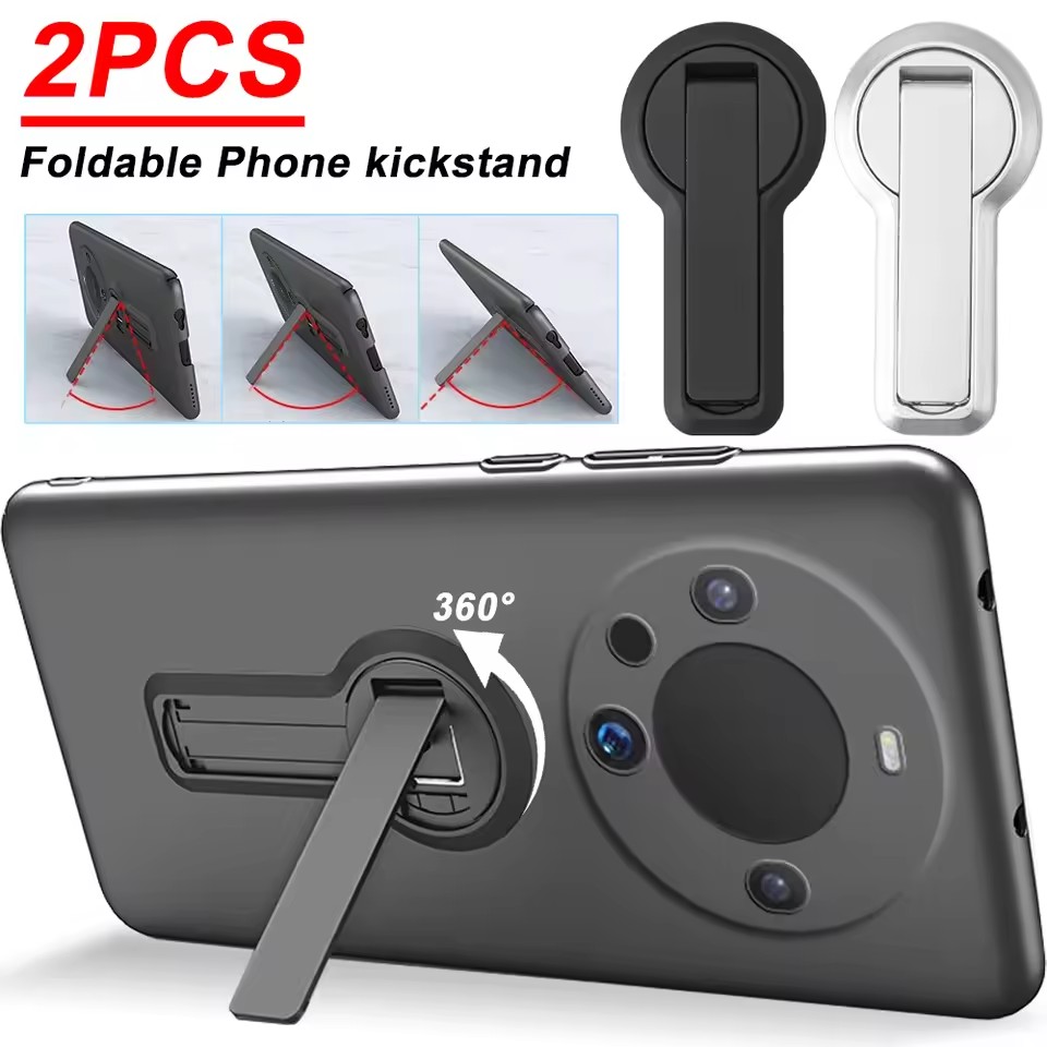 Kickstand Adjustable - Draagbare zelfklevende telefoonstandaard Ultradunne opvouwbare desktophouder