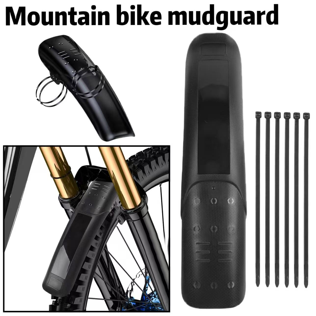 Fender Mudguard Set - Buitenfiets spatbordset Eenvoudig te installeren spatbord
