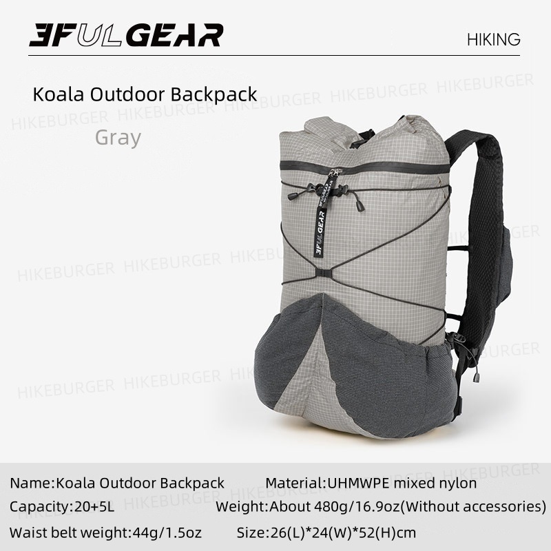 Cycling Commuter Backpack - 3F UL GEAR Koala Outdoor UHMWPE-rugzak