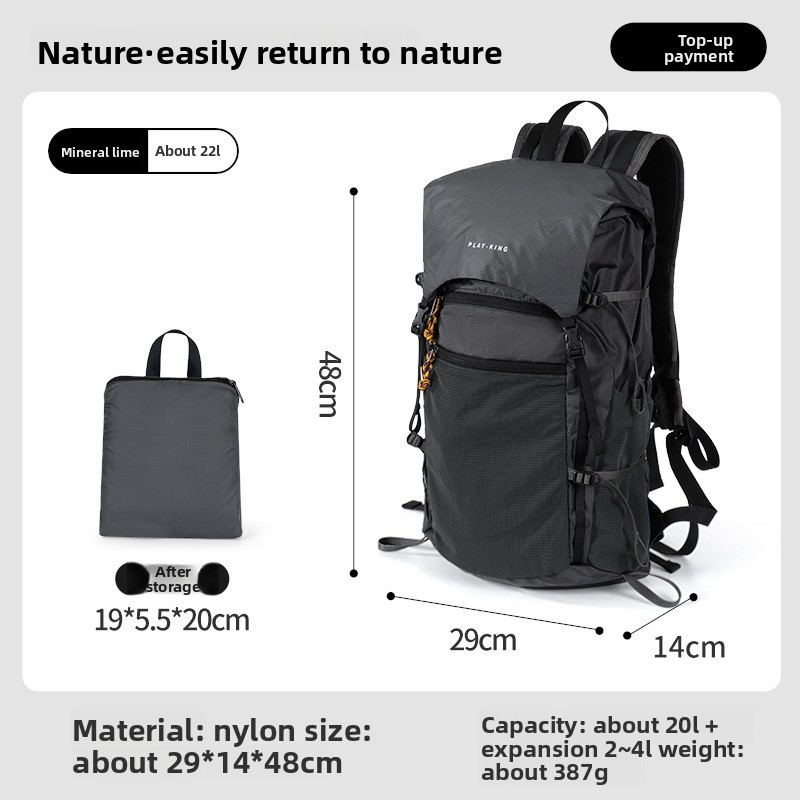 Cycling Commuter Backpack - Ultralichte opvouwbare rugzak, waterdicht, grote capaciteit,