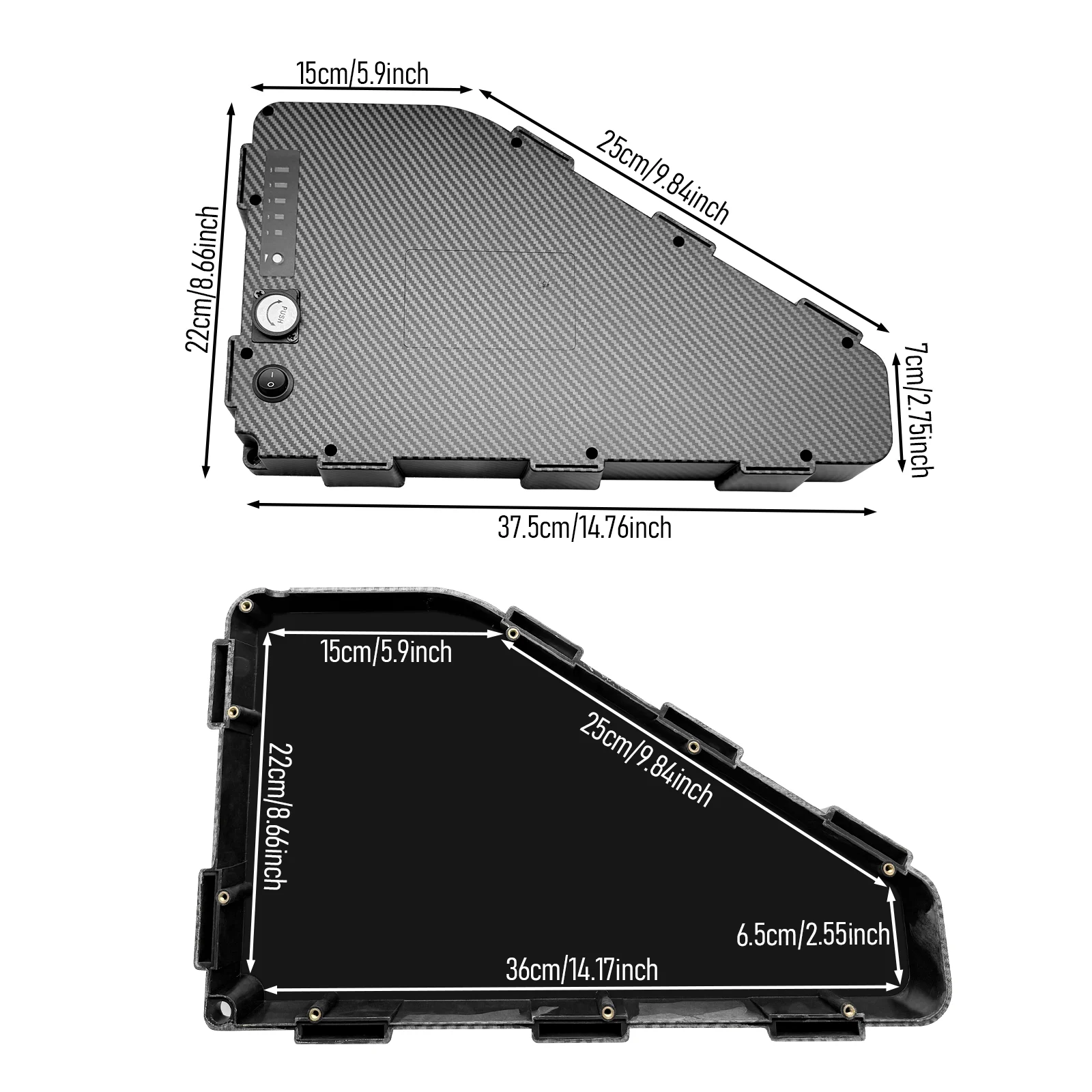 Driehoek Batterij Case Fit 80  - Cycling Zones recensie en prijs