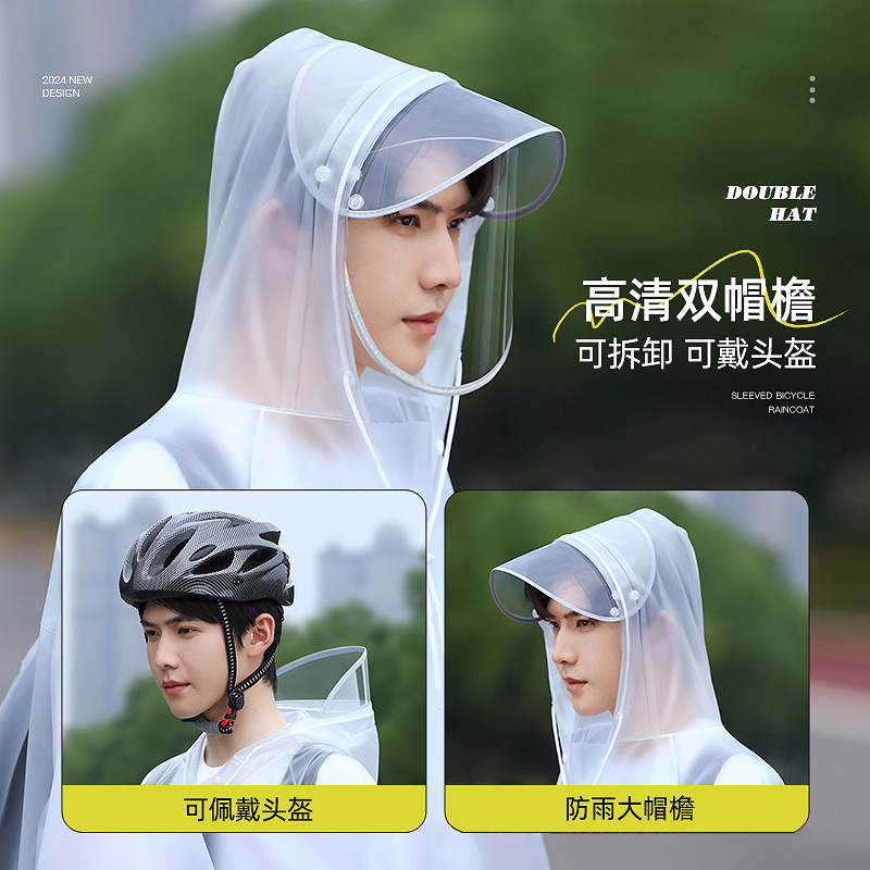 Unisex fietsregenponcho met ru - Waterproof Cycling Commute recensie en prijs
